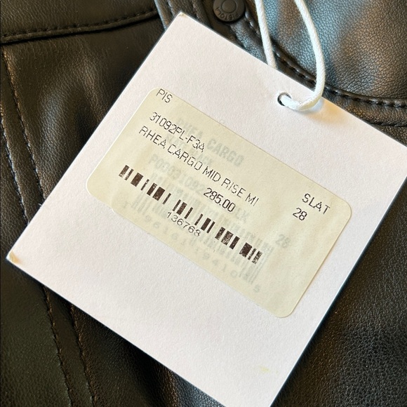 Pistola Rhea Cargo Mini Skirt in Black Slate NWT - Picture 7 of 14